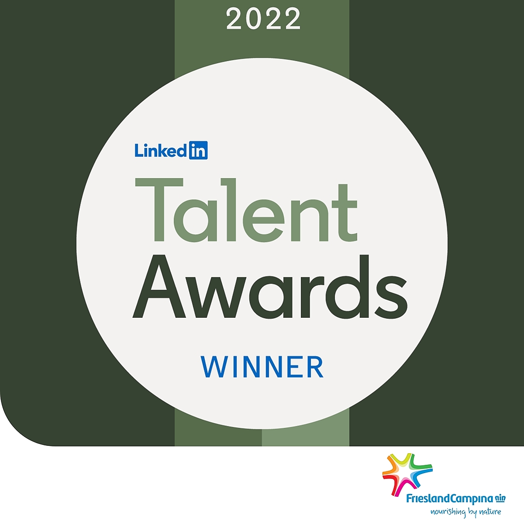 Winner LinkedIn Talent Awards 2022 FrieslandCampina Global Career Site